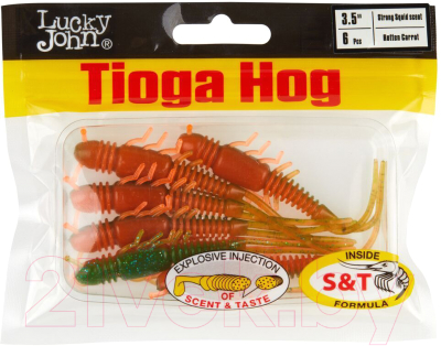 Мягкая приманка Lucky John Pro Series Tioga Hog 3.5in / 140195-T56 (6шт)