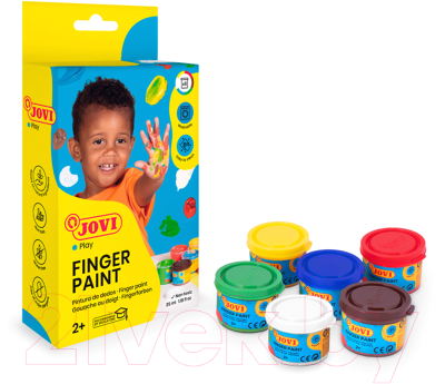 Изображение товара Пальчиковые краски Jovi 540B (6цв)