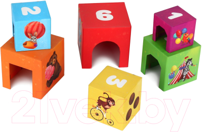 Развивающий игровой набор Лас Играс Умные кубики. Изучаем цифры / 5085241
