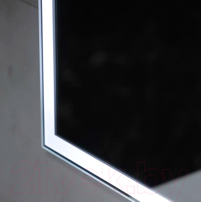 Зеркало Пекам Greta 100x80 / greta-100x80M (с подсветкой, с многофункциональной панелью)