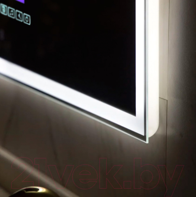Зеркало Пекам Greta 80x100 / greta-80x100M (с подсветкой, с многофункциональной панелью)