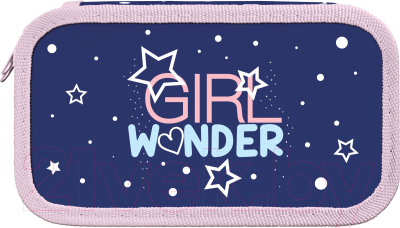 Пенал Schoolformat Girl Wonder / ПК2-ГЛВ (синий)