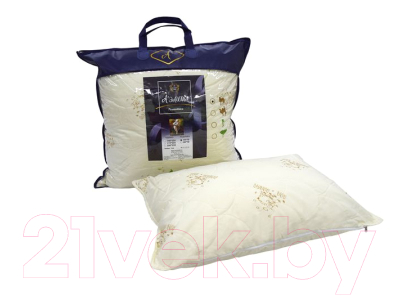 Подушка для сна АЭЛИТА Романтика 50x70 (овечья шерсть, на молнии)
