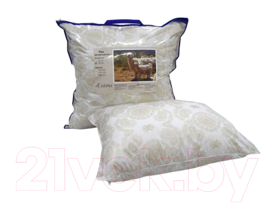 Подушка для сна АЭЛИТА Кашмирский пух 68x68 (на молнии)