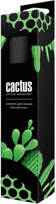 Коврик для мыши Cactus Black Mesh CS-MP-D02S (черный)
