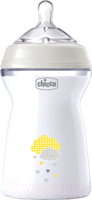 Бутылочка для кормления Chicco Natural Feeling силиконовая соска с флексорами / 00081335300000 (330мл)