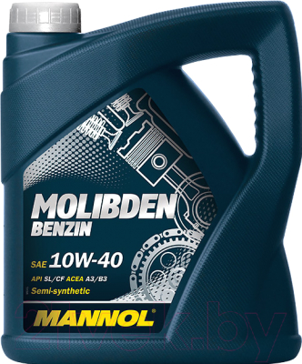 Моторное масло Mannol Molibden Benzin 10W40 SL/CF / MN7505-4 (4л)