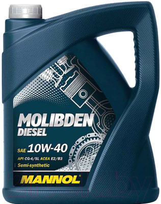 Моторное масло Mannol Molibden Diesel 10W40 CG-4/CF-4/SJ / MN7506-5 (5л)