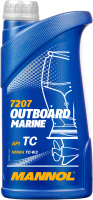 Моторное масло Mannol 2-Takt Outboard Marine API TD NMMA TC-W3 / MN7207-1 (1л) - 
