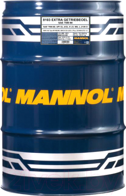 Трансмиссионное масло Mannol Extra 75W90 GL-4/GL-5 LS / MN8103-DR (208л)