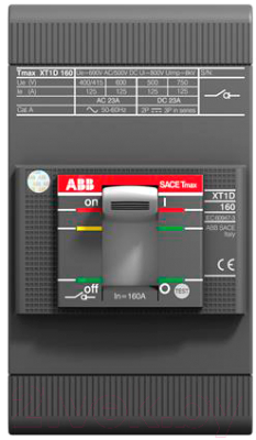 Выключатель нагрузки ABB XT1D 160A 3P / 1SDA068208R1