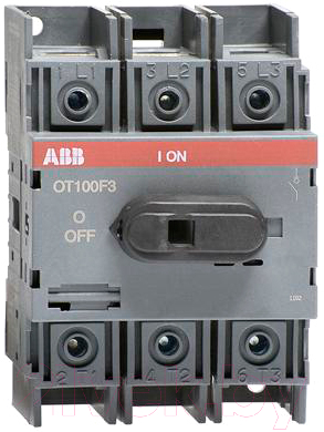 Выключатель нагрузки ABB OT100F3 100А 3P 4M / 1SCA105004R1001