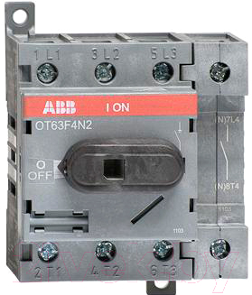 Выключатель нагрузки ABB OT63F4N2 63А 4P 4M / 1SCA105365R1001