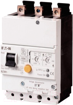 

Выключатель автоматический Eaton, NZMB1-M80 80A 14Iн 3P 25kA / 265713