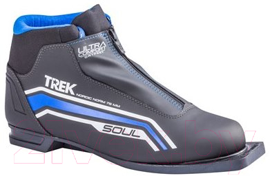 Ботинки для беговых лыж TREK Soul Comfort 3 NN75 (черный/синий, р-р 45)