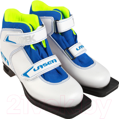 Ботинки для беговых лыж TREK Laser 2 (белый/синий, р-р 36)