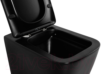 Унитаз подвесной с инсталляцией BelBagno BB3202CHR-MB/BB3202SC-MB/BB002-80/BB007-PR-NERO.M