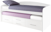 Двухъярусная выдвижная кровать Артём-Мебель СН 108.02 (белый) - 