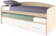 Двухъярусная выдвижная кровать Артём-Мебель СН 108.02 (дуб экспрессив песочный/белый) - 