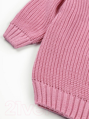 Кофта детская Amarobaby Knit Soft / AB-OD21-KNITS2602/06-128 (розовый, р. 128)