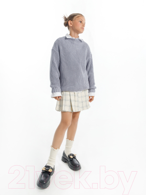Кофта детская Amarobaby Knit Soft / AB-OD21-KNITS2602/11-128 (серый, р. 128)