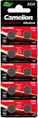 Комплект батареек Camelion АG8-BP10 Mercury Free / 12816
