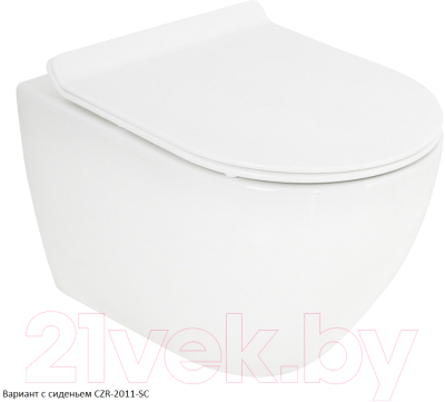 Унитаз подвесной с инсталляцией BelBagno CZR-6601-TH-TOR/CZR2316SC/BB002-80/BB014-SR-BIANCO