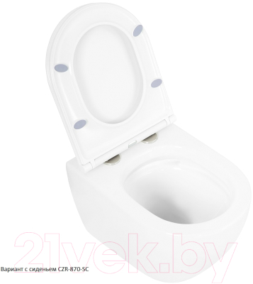 Унитаз подвесной с инсталляцией BelBagno CZR-6601-TH-TOR/CZR2316SC/BB002-80/BB014-SR-BIANCO