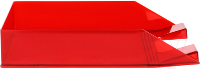 Лоток для бумаг Стамм Фаворит / ЛТГ-30565 (красный)