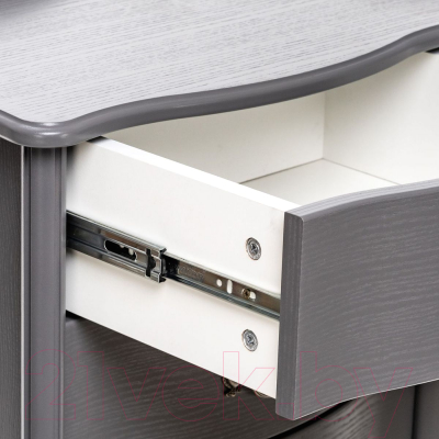 Изображение товара Комод Мебелик Джульетта узкий 6 ящиков (серый ясень)