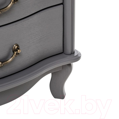 Изображение товара Комод Мебелик Джульетта узкий 6 ящиков (серый ясень)