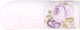 Полотенце Arya Desima (50x90, белый/лиловый) - 