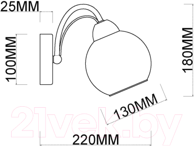 Бра Myfare Marsel MR1610-1W