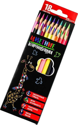 

Набор цветных карандашей, Жирафик / 58579