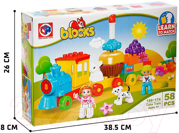 Конструктор Kids Home Toys Сказочный паровоз / 4371510