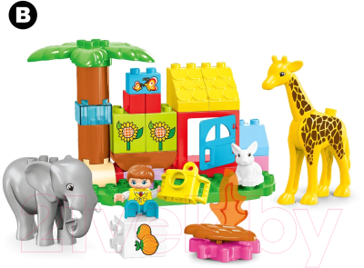 Конструктор Kids Home Toys Чудесный зоопарк / 7120608