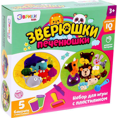 

Набор для лепки, Зверюшки-печенюшки / 3017102