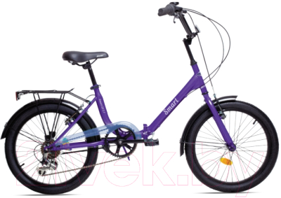 Велосипед AIST Smart 20 2.1 2022 (20, фиолетовый)
