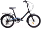 Велосипед AIST Smart 20 2.1 2022 (черный/синий) - 