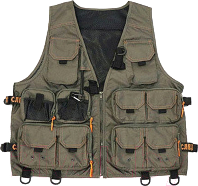 Жилет для охоты и рыбалки Следопыт Fishing Mesh Vest Backpack / PF-FMV-04 (L)