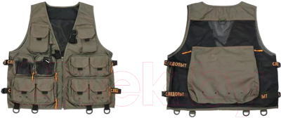 Жилет для охоты и рыбалки Следопыт Fishing Mesh Vest Backpack / PF-FMV-06 (XXL)