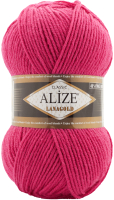 Пряжа для вязания Alize Lanagold 49% шерсть, 51% акрил / 798 (240м, малиновый) - 