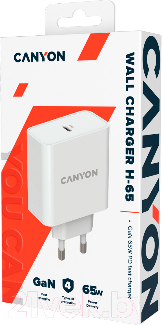 Адаптер питания сетевой Canyon H-65 / CND-CHA65W01