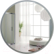 Зеркало Пекам Ring 90x90 / Ring-90x90spcl (с подсветкой, с сенсором, подогревом, часами) -