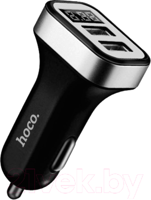 Адаптер питания автомобильный Hoco Z3 (черный)