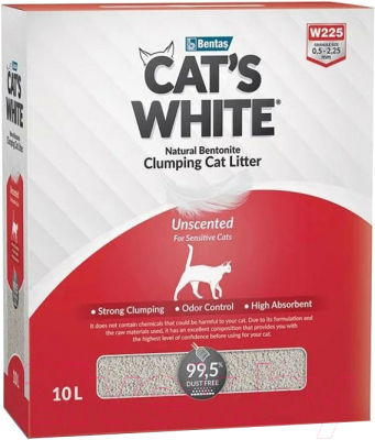 Наполнитель для туалета Cat's White Box Premium Natural (6л)
