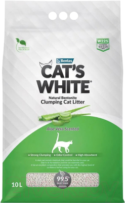 Наполнитель для туалета Cat's White Алое вера (10л/8.5кг)