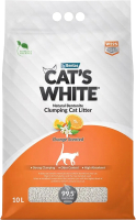 Наполнитель для туалета Cat's White Апельсин (10л/8.5кг) - 