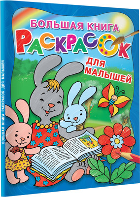 

Раскраска, Большая книга раскрасок для малышей, мягкая обложка