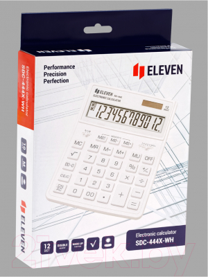 Калькулятор Eleven SDC-444X-WH (белый)